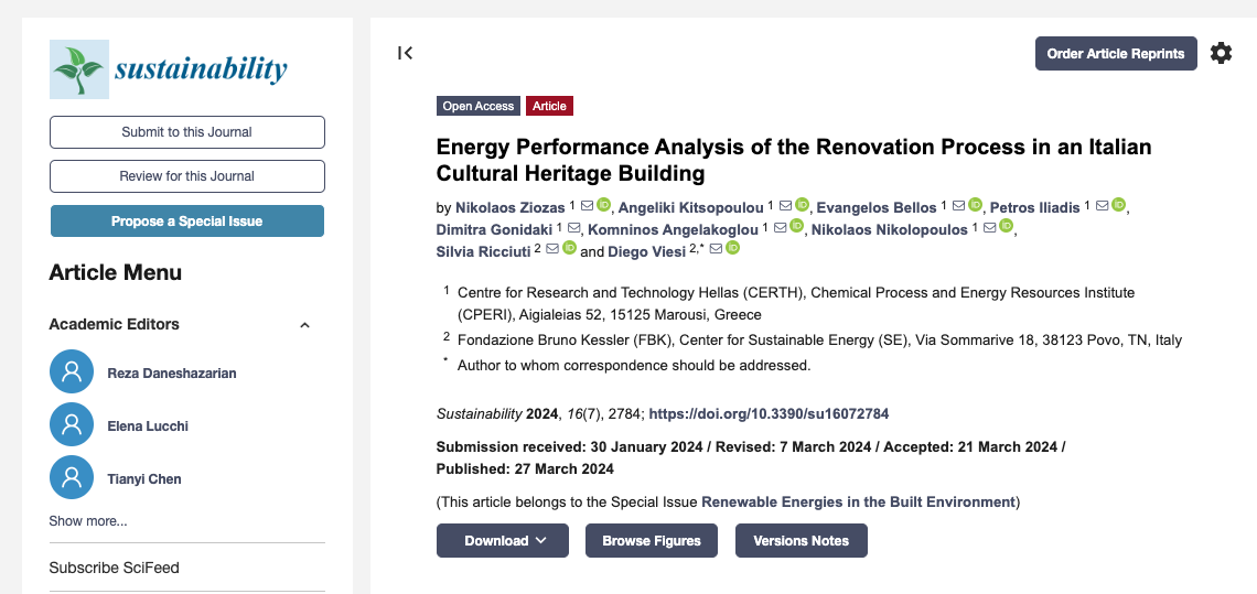 Energy Performance Analysis of the Renovation Process in an Italian Cultural Heritage Building